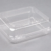CLEAR CONTAINER  HINGED  8 X 8 X 3 200 PK